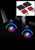 Proiectoare Logo BMW, 2 buc, Lumini LED, Holograme Uși, Montaj Ușor cu Banda Dublu Adezivă, Baterii AAA Necesare (Nu sunt Incluse)