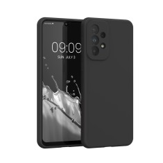 Husa Kwmobile pentru Samsung Galaxy A33 5G, Silicon, Negru, 57833.01 foto