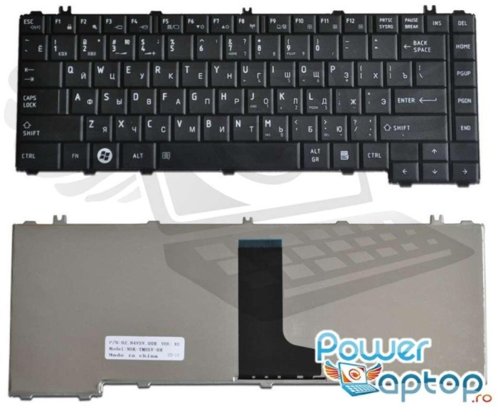 Tastatura Toshiba Neagra Satellite L645D, Satellite L645D S4025, Satellite L645D S4030, Satellite L700 C305B,