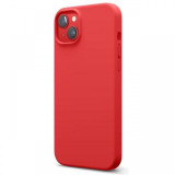 Lemontti Husa Liquid Silicon MagCharge iPhone 14 Rosu (protectie 360&deg;, material fin, captusit cu microfibra)