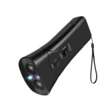 Aparat portabil cu ultrasunete impotriva cainilor agresivi IdeallStore&reg;, Bye Doggie, plastic, 13.5 cm, negru