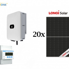Kit sistem fotovoltaic 10 kW, invertor trifazat Huawei si 20 panouri Longi Solar 500W