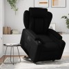 VidaXL Fotoliu rabatabil electric cu ridicare, negru, piele ecologică 3204558