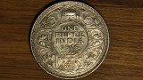 R10 India Britanica -bijuterie argint 917- 1 rupee 1916 AU/UNC -George V- impecabila, Asia