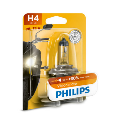 Bec Moto H4 Vision 12V 60 55W Philips (Blister) foto