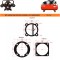 Garnituri set pentru cap compresor de aer V 90mm 5 gauri CH084 Mod.7(N)