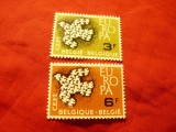 Serie Belgia 1961 Europa CEPT porumbei , 2 val., Nestampilat