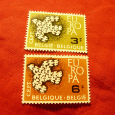 Serie Belgia 1961 Europa CEPT porumbei , 2 val.