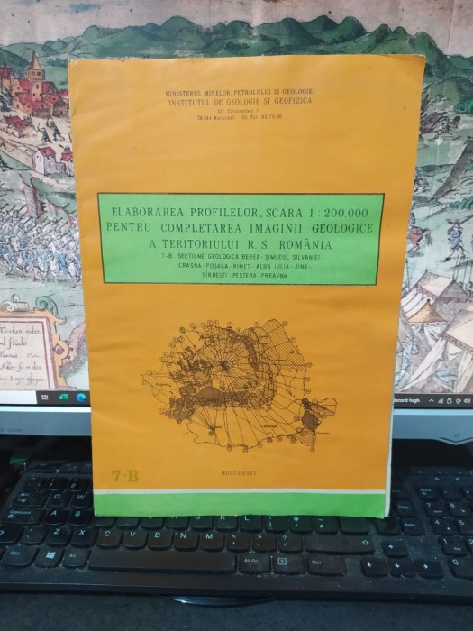 Hartă 7-B, Secțiune geologică Berea--Șimleul Silvaniei-Crasna-Poșaga-R&icirc;meț-Alba Iulia-Jina-S&icirc;rbești-Peștera-Preajba, c. 1984, 103