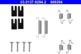 ATE 03.0137-9294.2 set accesorii, saboti frana parcare