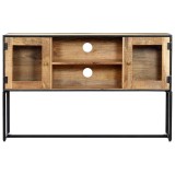 Comodă TV, 120 x 30 x 75 cm, lemn masiv reciclat
