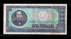 BANCNOTA 100 LEI 1966 foto