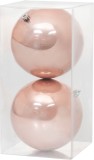 Set 2 globuri roz pentru brad MagicHome, 12 cm, decor elegant de Craciun
