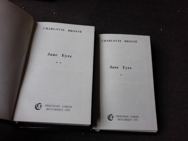 JANE EYRE - CHARLOTTE BRONTE 2 VOLUME (CARTI IN LIMBA ENGLEZA) | Okazii.ro