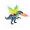 Dinozaur interactiv cu lumini, sunete si efect flacari Dino Valley