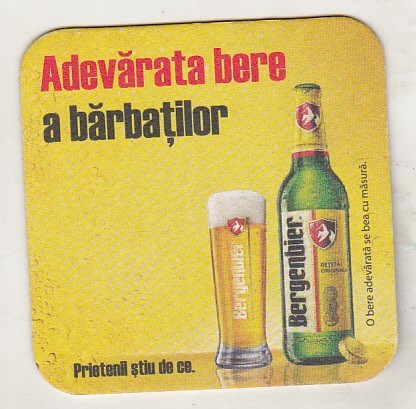 bnk div Suport de carton pentru halba/pahar bere - coaster - Bergenbier