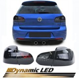 Stop stopuri triple VW Golf 6 LED dinamic fumuriu NOU, Volkswagen, GOLF VI (5K1) - [2008 - 2013]