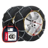 Lanturi de zapada 12 mm KN-50 AMiO, model rombic asimetric, otel calit, compatibile ABS si ESP, montaj rapid, set 2 bucati pentru 2 roti motoare
