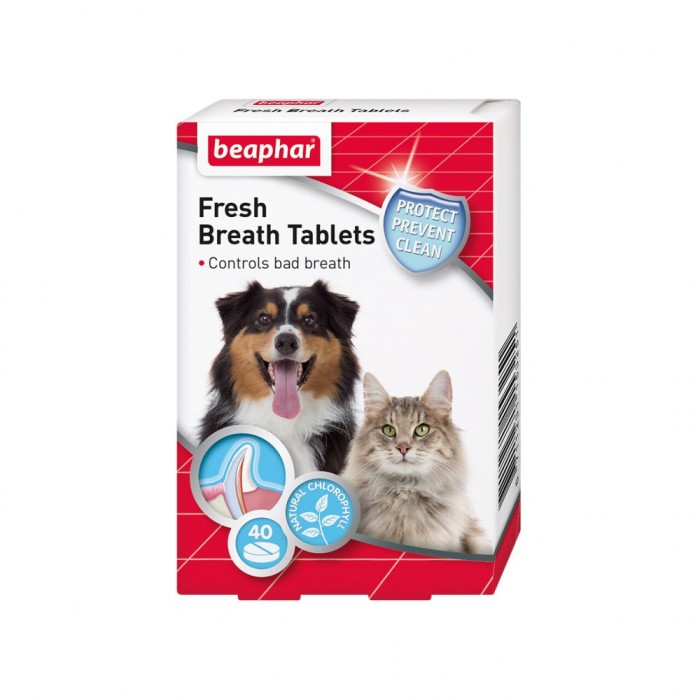 SUPLIMENT PENTRU CAINI SI PISICI BEAPHAR FRESH BREATH TABLETS 40TB CUT