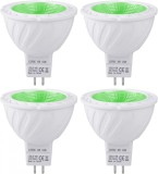 Set de 4 spoturi GU5.3 REYLAX, LED, culoare verde, 52 x 50 mm