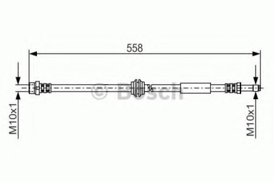 Conducta / cablu frana VW MULTIVAN VI (SGF, SGM, SGN) (2015 - 2016) BOSCH 1 987 481 182 foto