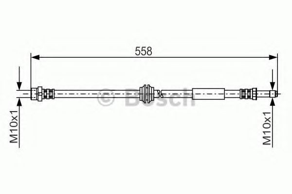 Conducta / cablu frana VW MULTIVAN VI (SGF, SGM, SGN) (2015 - 2016) BOSCH 1 987 481 182