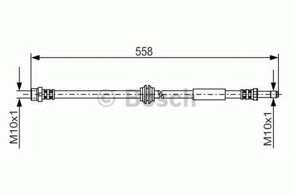 Conducta / cablu frana VW MULTIVAN V (7HM, 7HN, 7HF, 7EF, 7EM, 7EN) (2003 - 2015) BOSCH 1 987 481 182