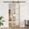 vidaXL Ușa glisantă Manual ORKDAL Maro 78 x 232 cm Lemn și metal 3332135