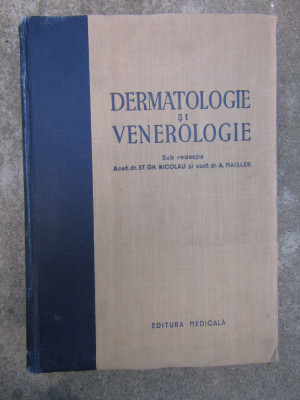 DERMATOLOGIE SI VENEROLOGIE -ST.GH.NICOLAU ANUL 1955 foto