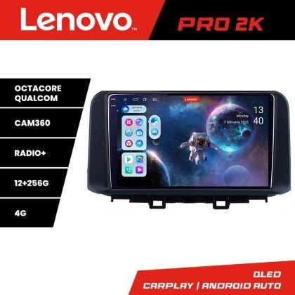 Navigatie Hyundai Kona Lenovo Kit-1058 8 core QLED 2K 12+256 360 Android Waze USB Navigatie Internet Youtube Radio CarStore Technology