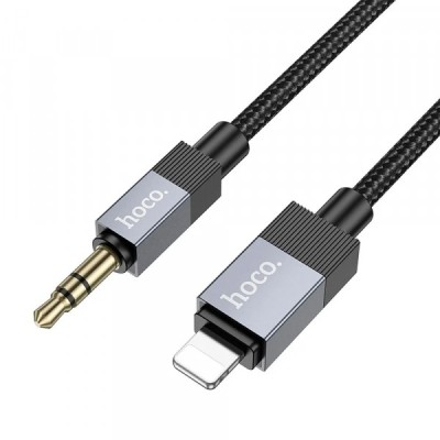 Cablu Audio Lightning - 3.5mm HOCO UPA32A, 1m, Negru foto