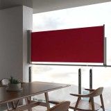 Cumpara ieftin Copertină laterală retractabilă de terasă, roșu, 100 x 300 cm