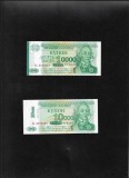 Set Transnistria 2 x 10000 ruble supratipar ambele variante unc, Europa