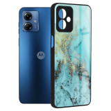 Cumpara ieftin Husa pentru Motorola Moto G14, Techsuit Glaze Series, Blue Ocean