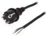 Cablu Electric PLASTROL SCHUKO 3x1mm
2 4m 3 conductori IP44 H05RR-F negru