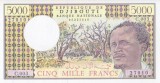 Bancnota Djibouti 5.000 Franci (1991) - P38d UNC ( vezi descriere )