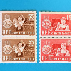 TIMBRE ROMANIA LP555/1963 CAMP. MOND. IMPOTRIVA FOAMETEI -Serie în pereche MNH