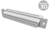 Mufă mamă D-Sub 37 pini IDC UNC 4-40 cu fixare şuruburi 1,25A TE Connectivity