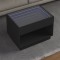 vidaXL Măsuță de cafea cu LED infinity, negru, 70x50x50 cm 847659