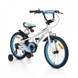 Bicicleta Copii Pixy - 18 Inch Alb-Albastru, Moni