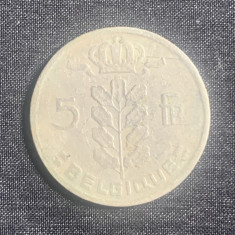 Moneda 5 franci 1963 Belgia
