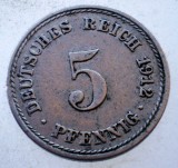 1.276 GERMANIA 5 PFENNIG 1912 A