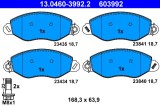 ATE 13.0460-3992.2 set placute frana,frana disc