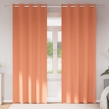 Perdele cu perdele 2 pcs Terracota 245 x 140 cm Poliester