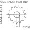 Pinion fata 13 dinti pas lant 520 - Aprilia AF1 - ETX - Europa - Classic - MX - Pegaso - Red Rose - RS - RX - SX - Tuareg 2T 125cc
