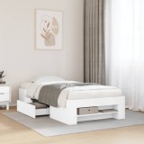 Cumpara ieftin Cadru de pat, alb, 90x200 cm, lemn prelucrat