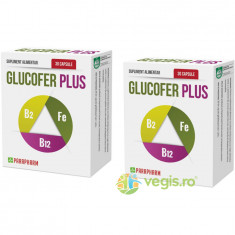 Pachet Glucofer Plus 30cps+30cps