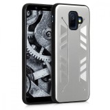 Cumpara ieftin Husa pentru Samsung Galaxy A6 (2018), Aluminiu, Argintiu, 47129.35, Silicon, Carcasa, Kwmobile