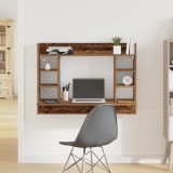 vidaXL Birou Montat pe Perete Stejar Vechi 105x48x75 cm Lemn Prelucrat