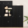 Bufet vidaXL Stejar Negru 30x42.5x185 cm Lemn Compozit Dulap Living Depozitare
